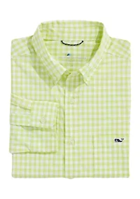 On-The-Go Nylon Gingham Shirt