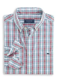 Men's Wavecrest Plaid Perfect Wash Poplin Shirt