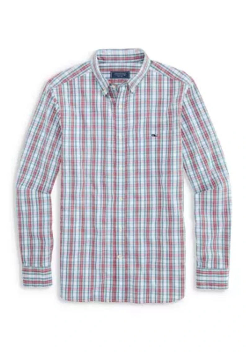 Men's Wavecrest Plaid Perfect Wash Poplin Shirt