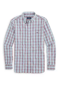 Men's Wavecrest Plaid Perfect Wash Poplin Shirt