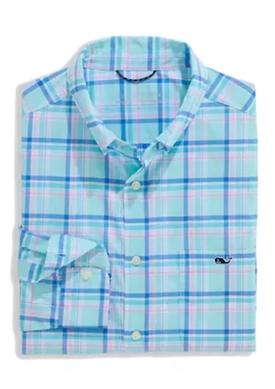 Men's Coconut Key Plaid Featherweight Performance Shirt