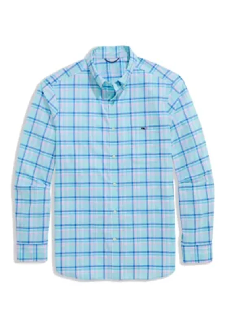Men's Coconut Key Plaid Featherweight Performance Shirt