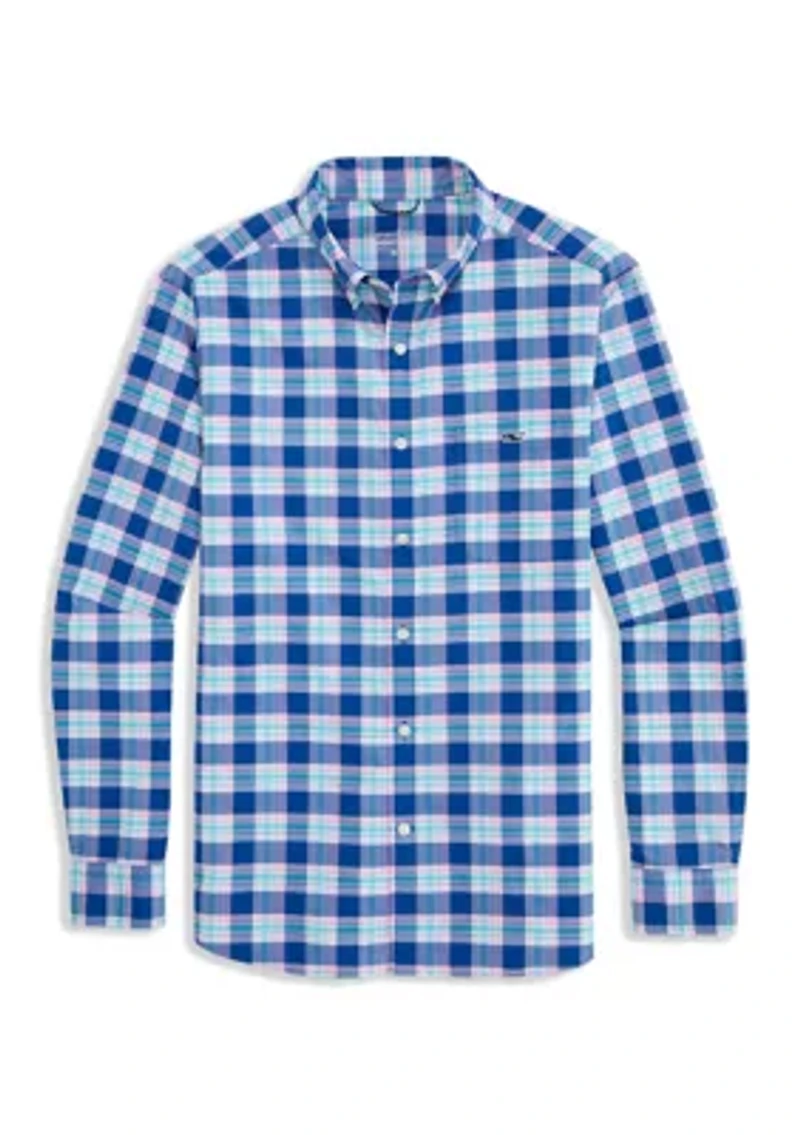 Men's Coconut Key Plaid Featherweight Performance Shirt