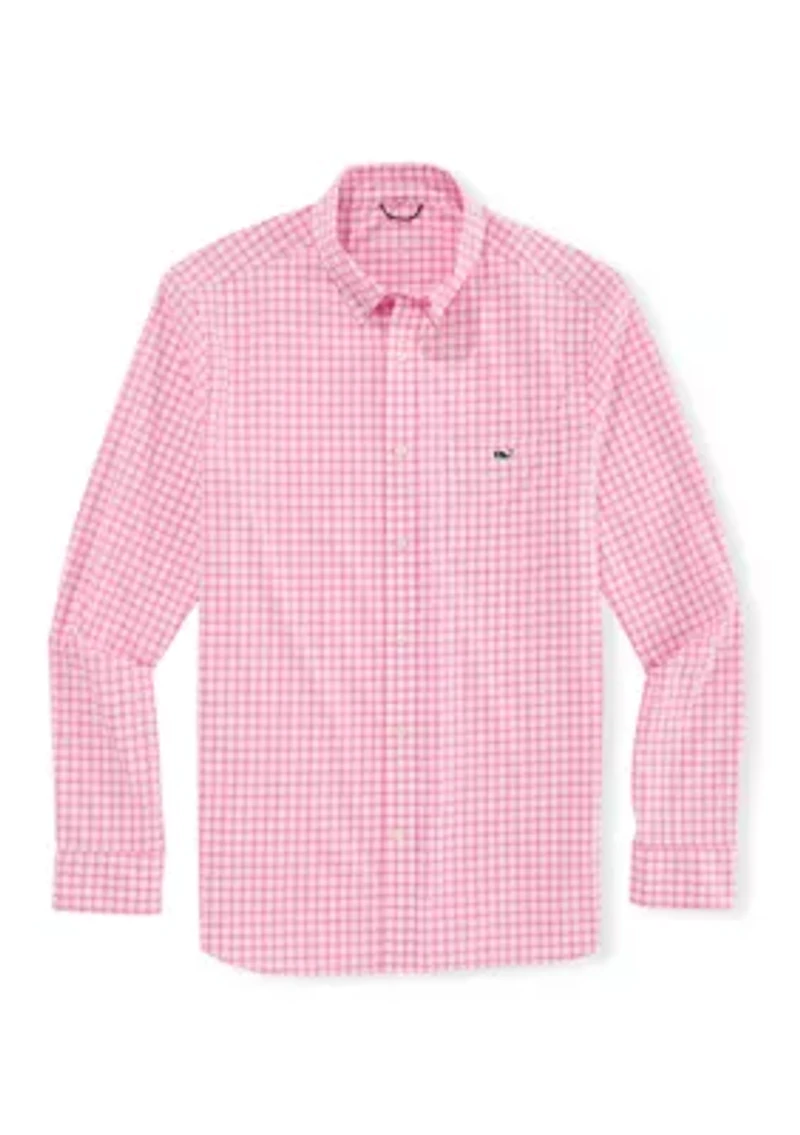 Lemon Shark Gingham Featherweight Long Sleeve Shirt