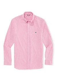 Lemon Shark Gingham Featherweight Long Sleeve Shirt