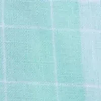 Men's Button Down Collared Plaid Linen Shirt