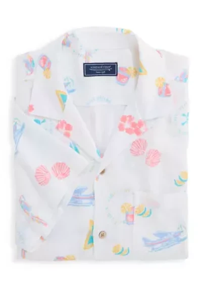 Men's Sea The Keys Seabreeze Print Shirt