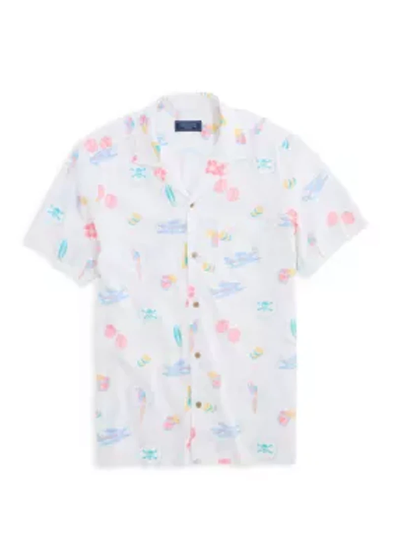 Men's Sea The Keys Seabreeze Print Shirt