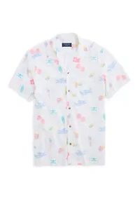 Men's Sea The Keys Seabreeze Print Shirt