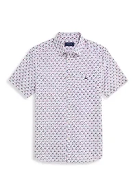 Men's Flag Star Print Shirt