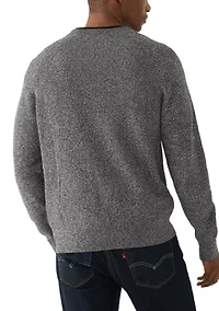 Men's Mouliné Texture Crew Neck Sweater