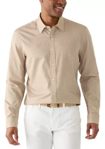 Men's Geometric Print Button Down Shirt