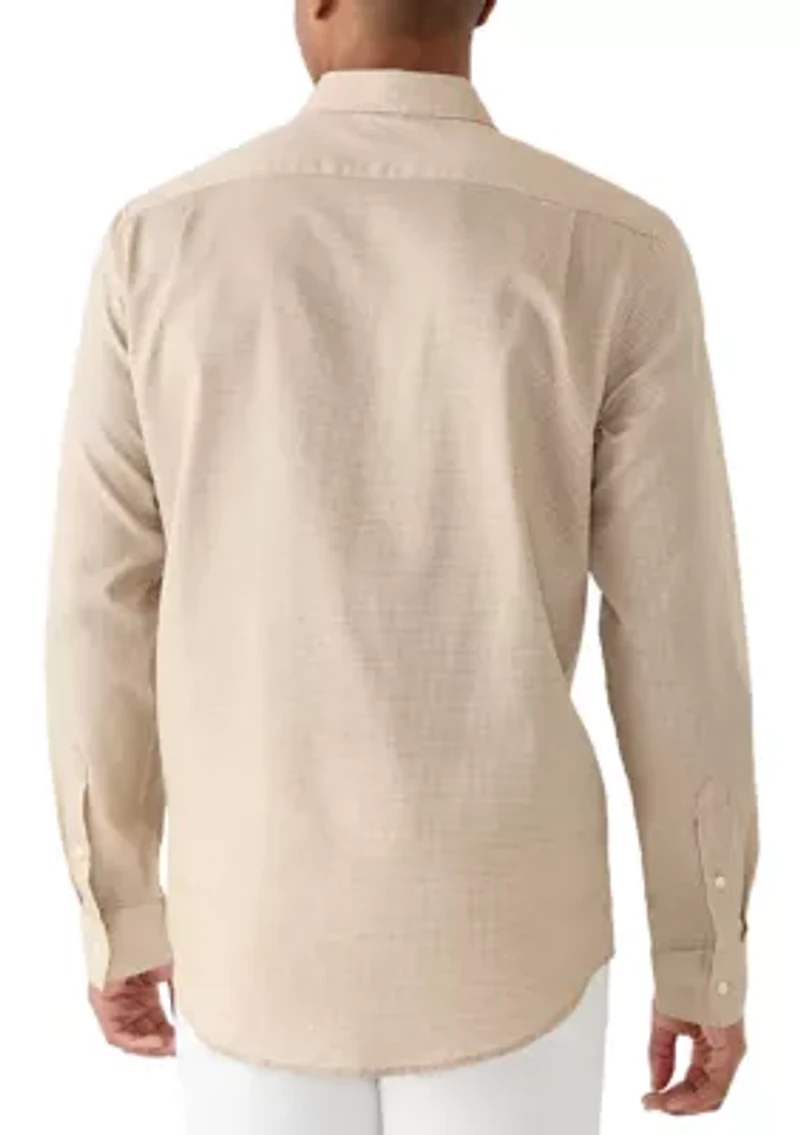 Men's Geometric Print Button Down Shirt