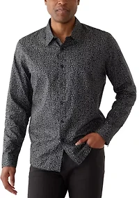 Men's Voile Paisley Button Down Shirt