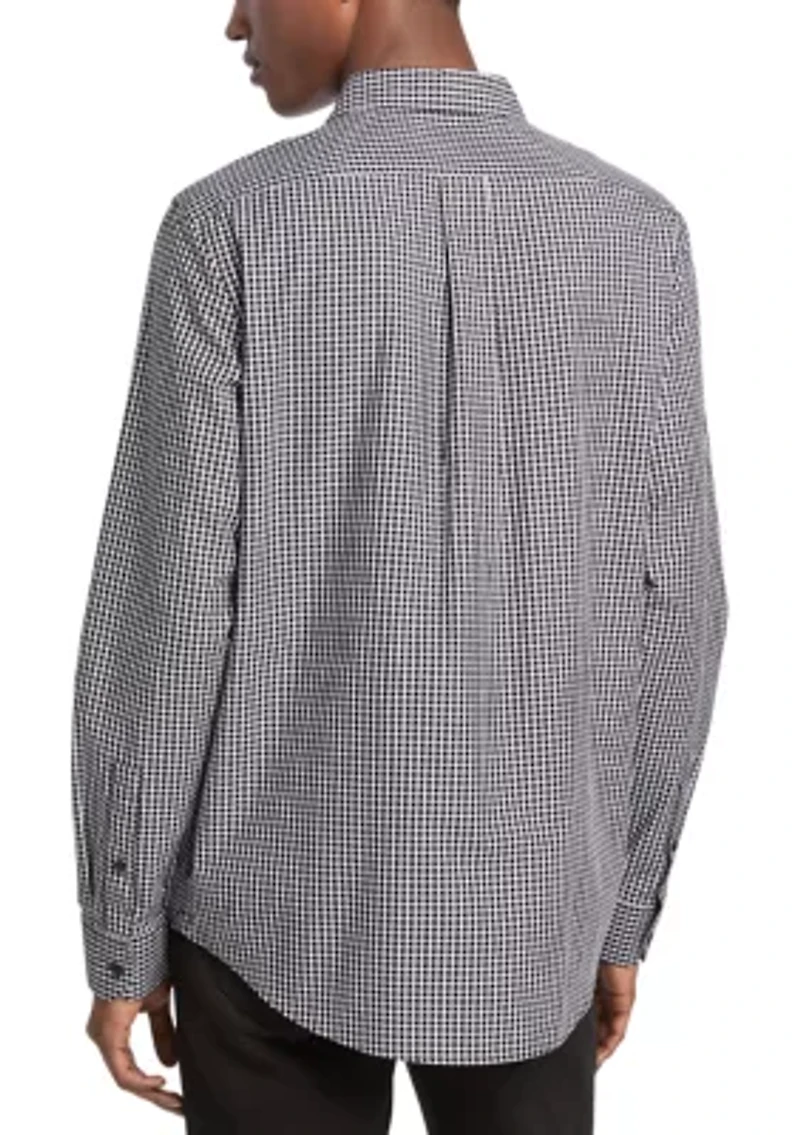 Men's Gingham Classic Button up Shirt