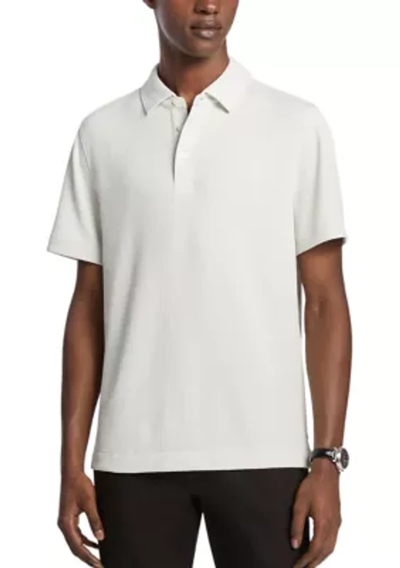 Men's Textured Polo Shirt