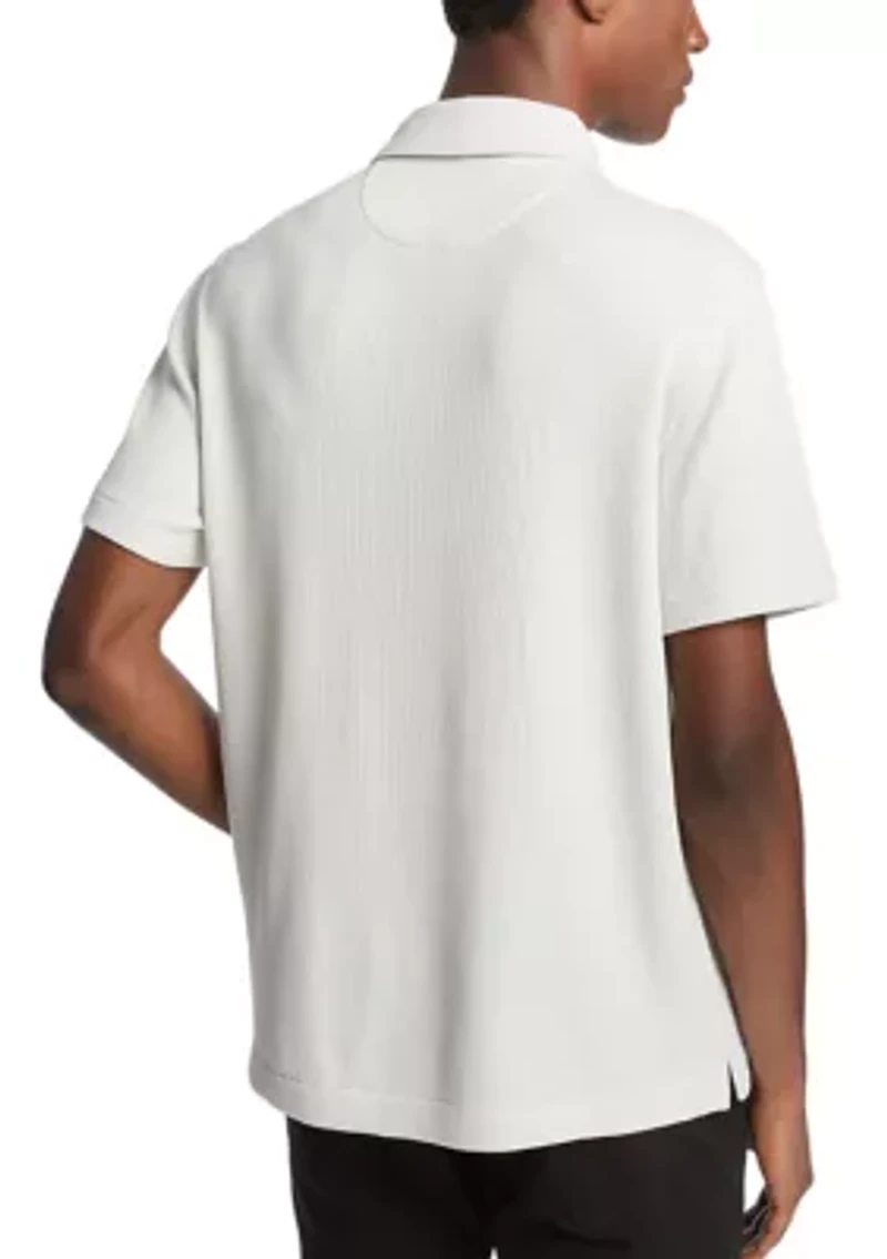 Men's Textured Polo Shirt
