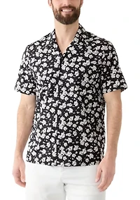 Men's Short Sleeve Floral Camp Shirt