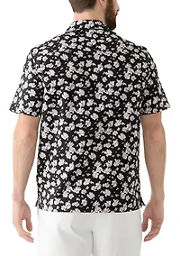 Men's Short Sleeve Floral Camp Shirt