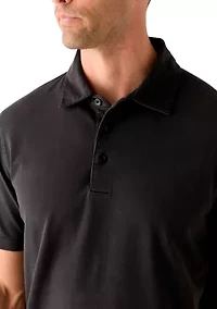 Men's Garment Dye Polo Shirt