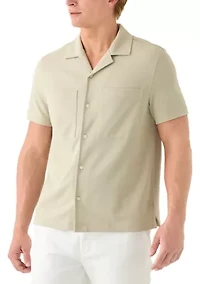 Men's Pique Camp Collar Shirt