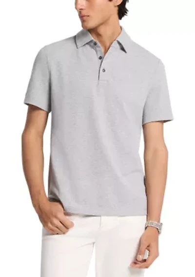 Men's Textured Bubble Polo Shirt