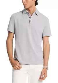 Men's Textured Bubble Polo Shirt