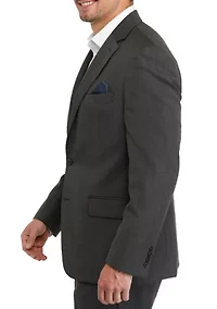 Single Breasted Gray Ticweave Sportcoat