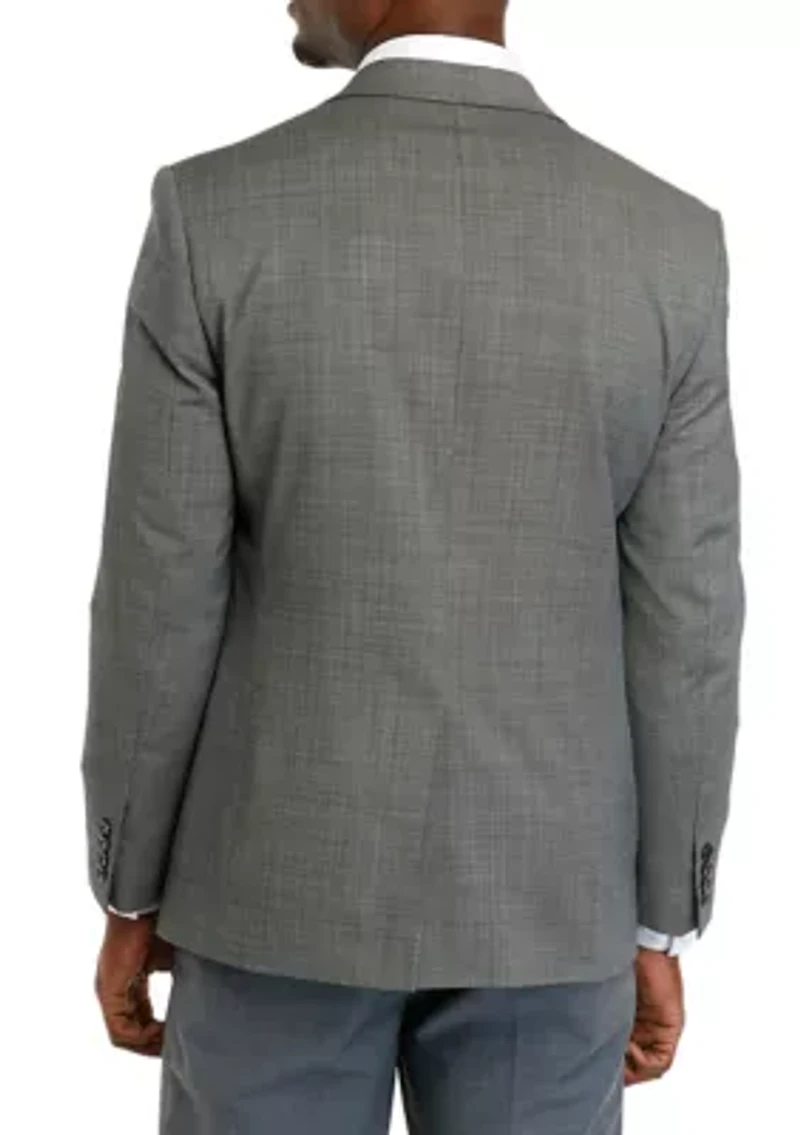 Men's Black and White Tic Coat