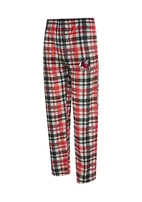 NCAA Georgia Bulldogs Bryce Men's Plaid Silky Fleece Pant