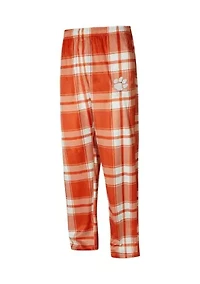 NCAA Clemson Tigers Embry Plaid Silky Fleece Pants