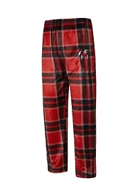 NCAA Georgia Bulldogs Embry Plaid Silky Fleece Pants