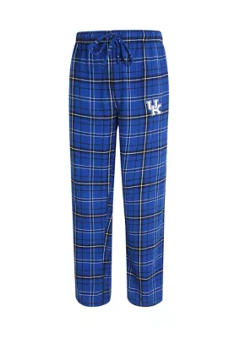 NCAA Kentucky Wildcats Plaid Flannel Pajama Pants