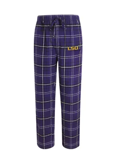 NCAA LSU Tigers  Plaid Flannel Pajama Pants