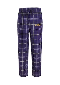 NCAA LSU Tigers  Plaid Flannel Pajama Pants