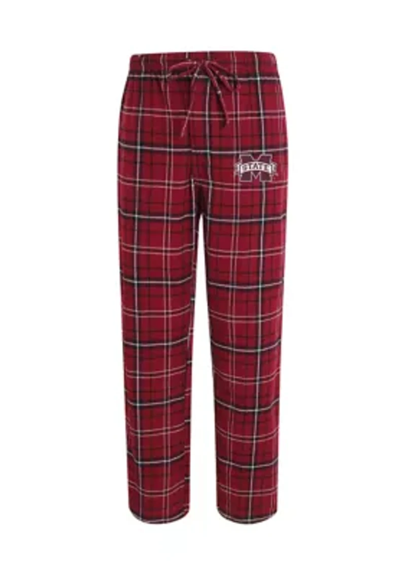 NCAA Mississippi State Bulldogs Plaid Flannel Pajama Pants