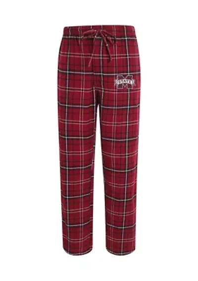NCAA Mississippi State Bulldogs Plaid Flannel Pajama Pants