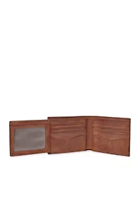 Quinn Leather Bifold With Flip ID Wallet