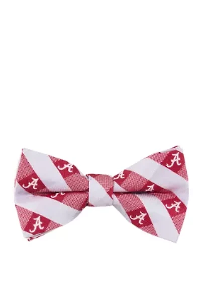 NCAA Alabama Crimson Tide Check Bow Tie