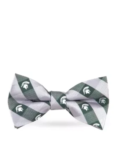 MSU Spartans Check Pre-tied Bow Tie