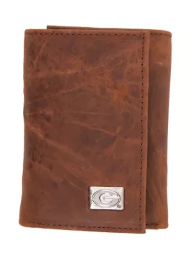 NCAA Georgia Bulldogs Tri Fold Wallet