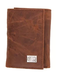 NCAA Georgia Bulldogs Tri Fold Wallet