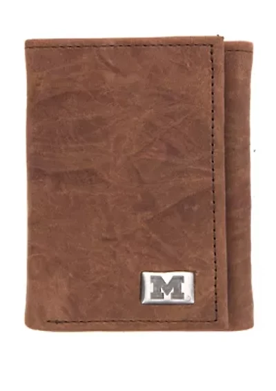 NCAA Michigan Wolverines Tri Fold Wallet