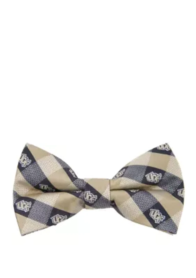 NCAA UCF Golden Knights Check Bow Tie