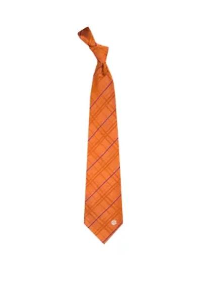 NCAA Clemson Tigers Oxford Woven Tie