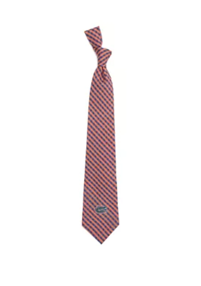 NCAA Florida Gators Gingham Tie