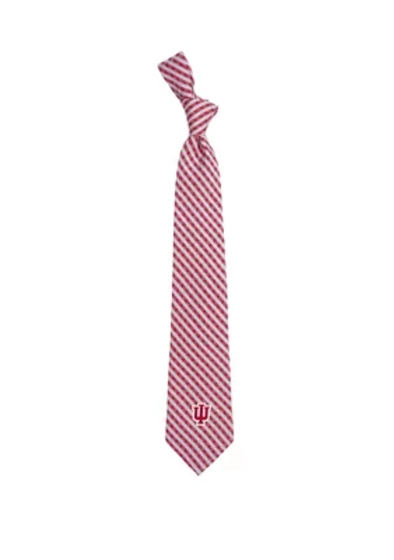 NCAA Indiana Hoosiers Gingham Tie