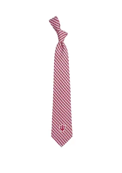 NCAA Indiana Hoosiers Gingham Tie