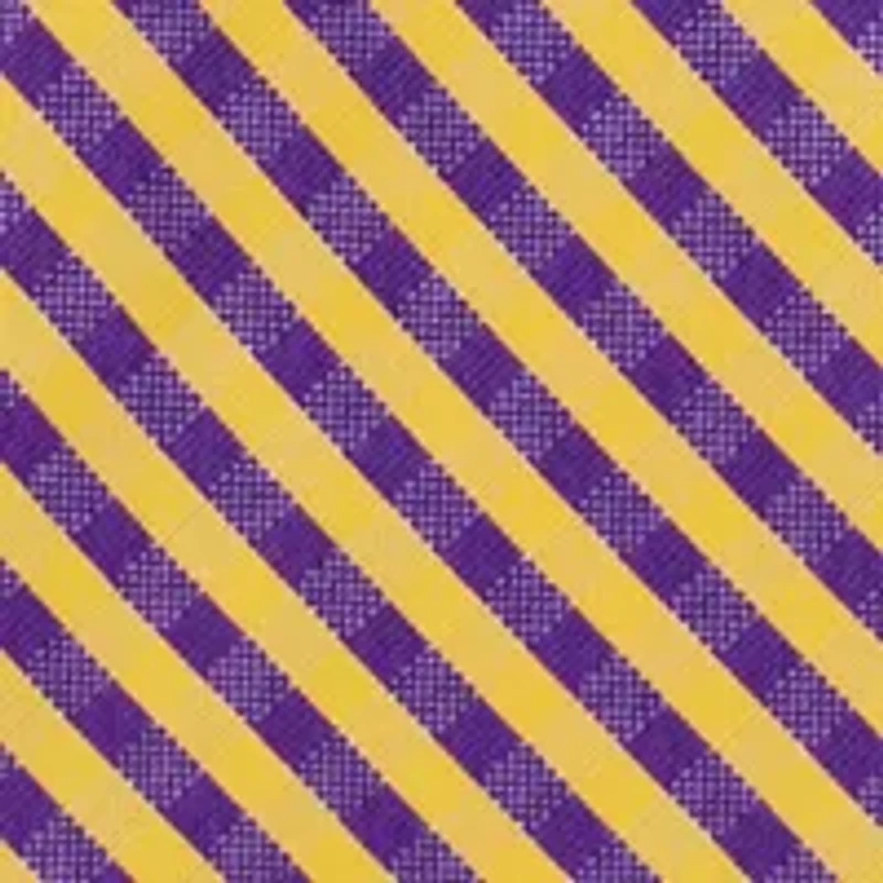 NCAA LSU Tigers Gingham Tie