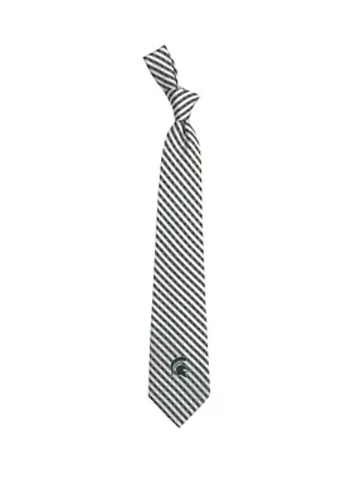 NCAA Michigan State Spartans Gingham Tie